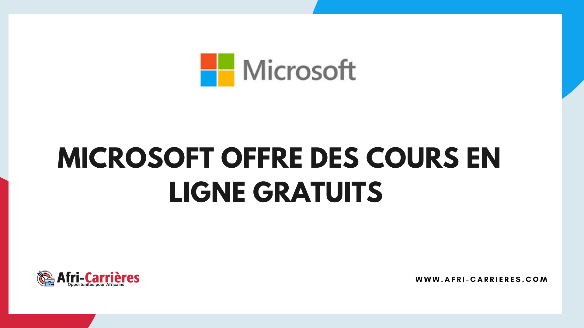 Cours en ligne Microsoft
