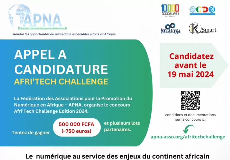 Concours Afritech Challenge 2024 de la Federation des Associations pour la Promotion du Numerique en Afrique