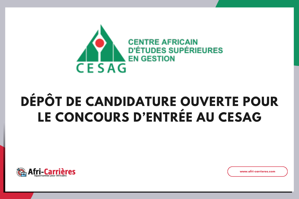 Concours dentree au CESAG