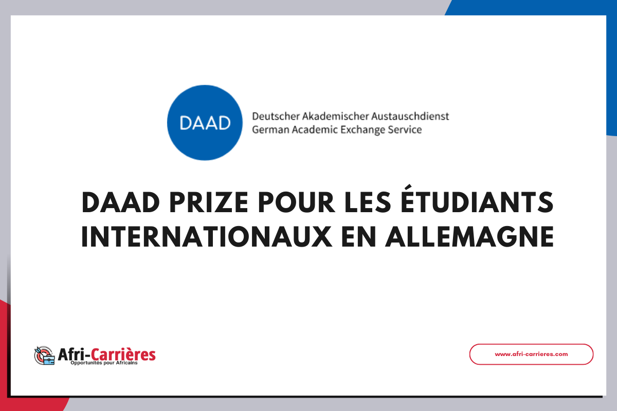 DAAD Prize pour les etudiants internationaux en Allemagne