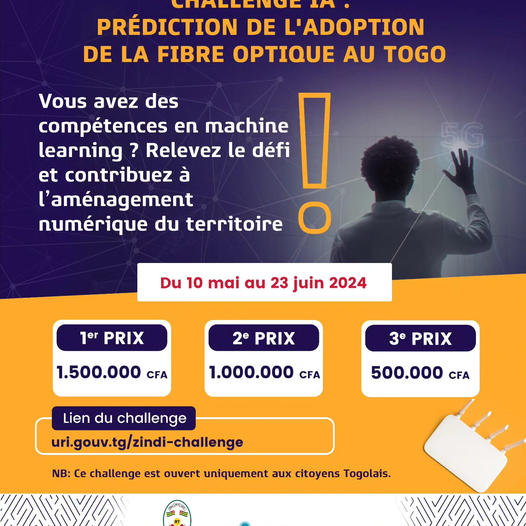 Challenge IA prediction de ladoption de la fibre optique au Togo