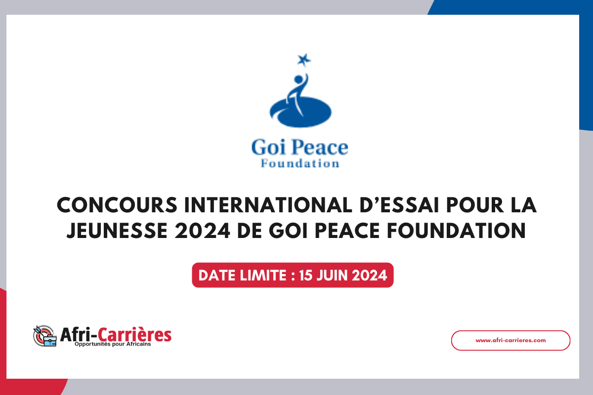 Concours International dEssai pour la Jeunesse 2024 de Goi Peace Foundation