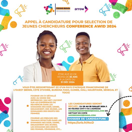 Appel a candidature pour les jeunes chercheurs conference AWID