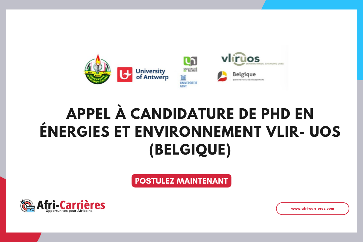 PhD en Energies et Environnement