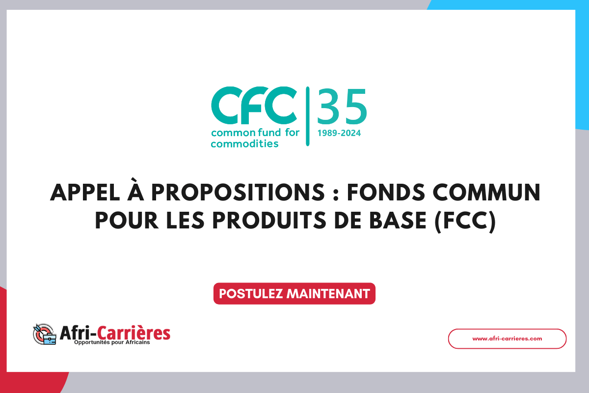 Appel a propositions Fonds commun pour les produits de base FCC