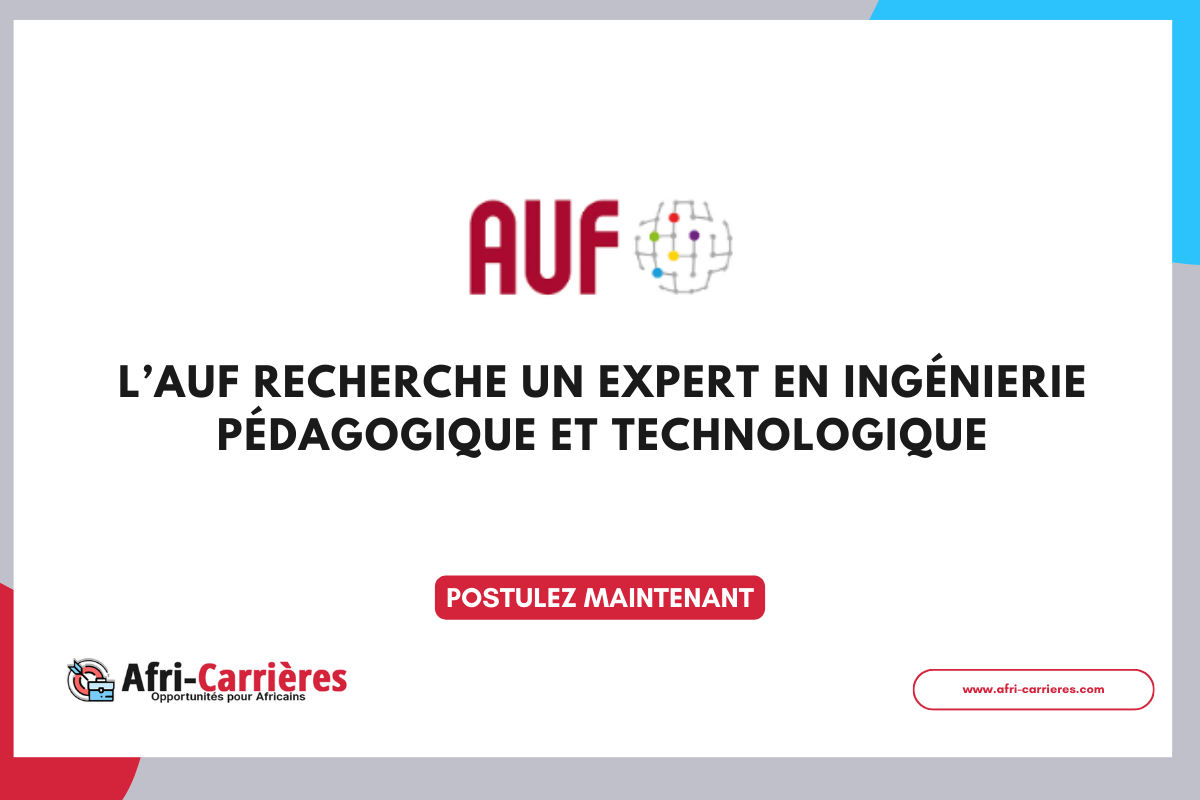 LAUF recherche un expert en ingenierie pedagogique et technologique