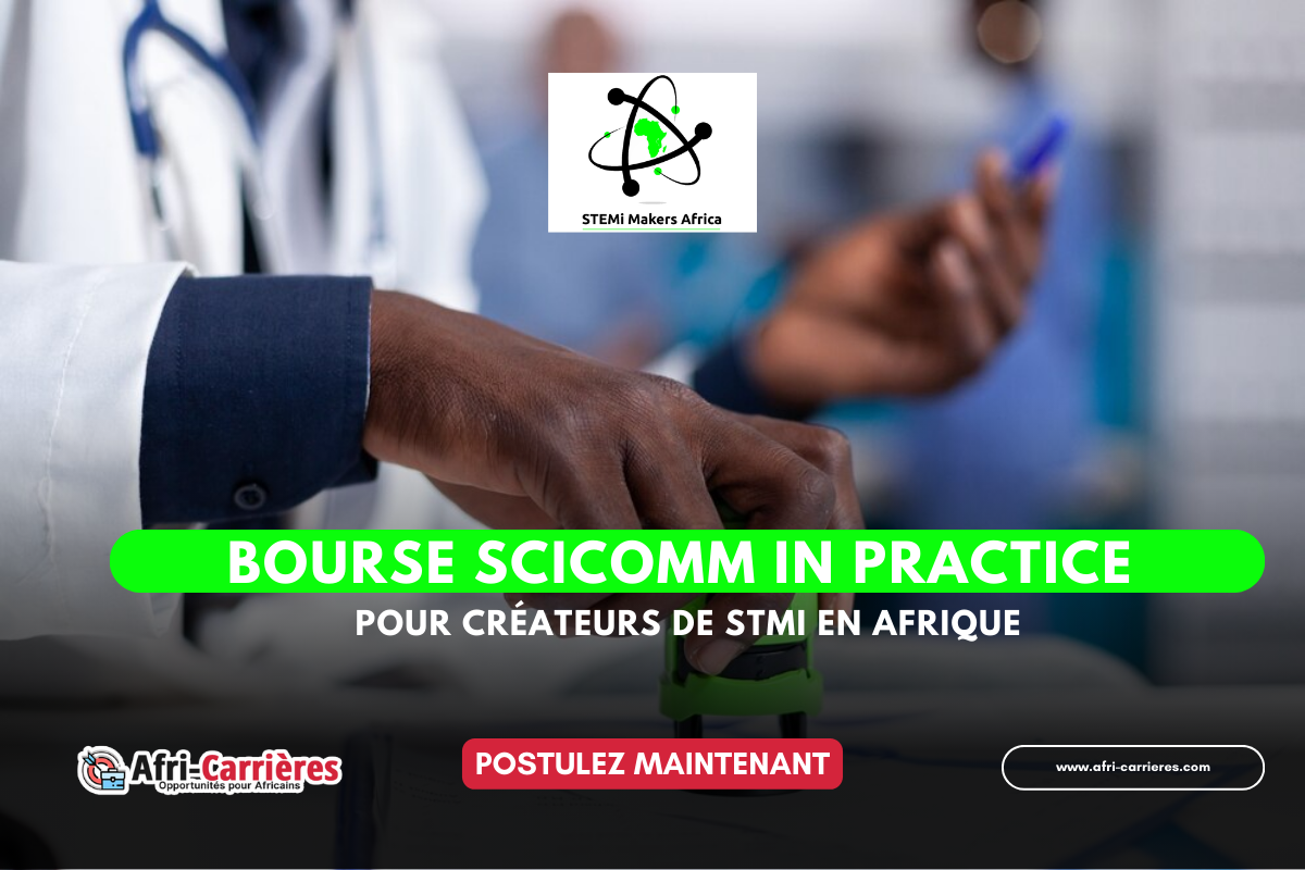 Bourse SciComm In Practice 2024 pour createurs de STMi en Afrique