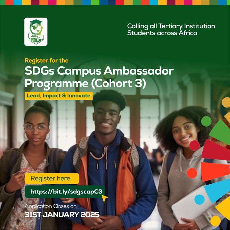 AIIDEV Africa lance le Programme des ambassadeurs des campus des ODD cohorte 3