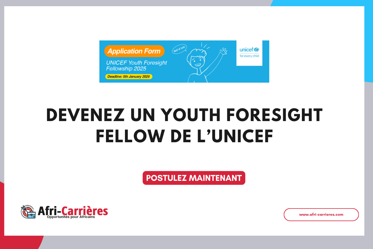 Devenez un Youth Foresight Fellow de lUNICEF 2025