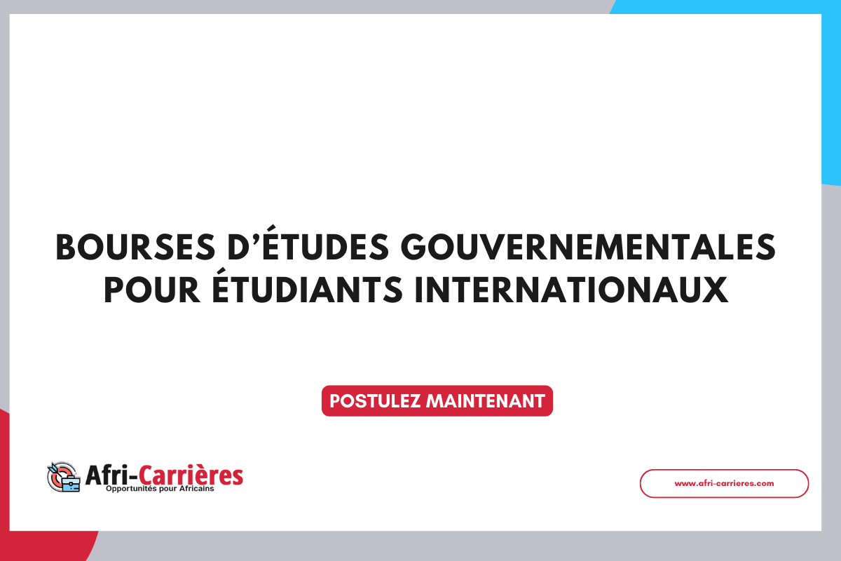 bourses detudes gouvernementales pour etudiants