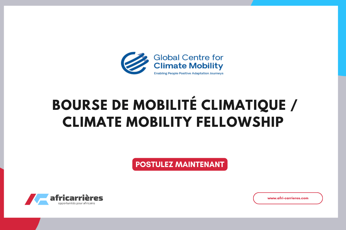 Appel a candidatures Climate Mobility Fellowship 2025 2026