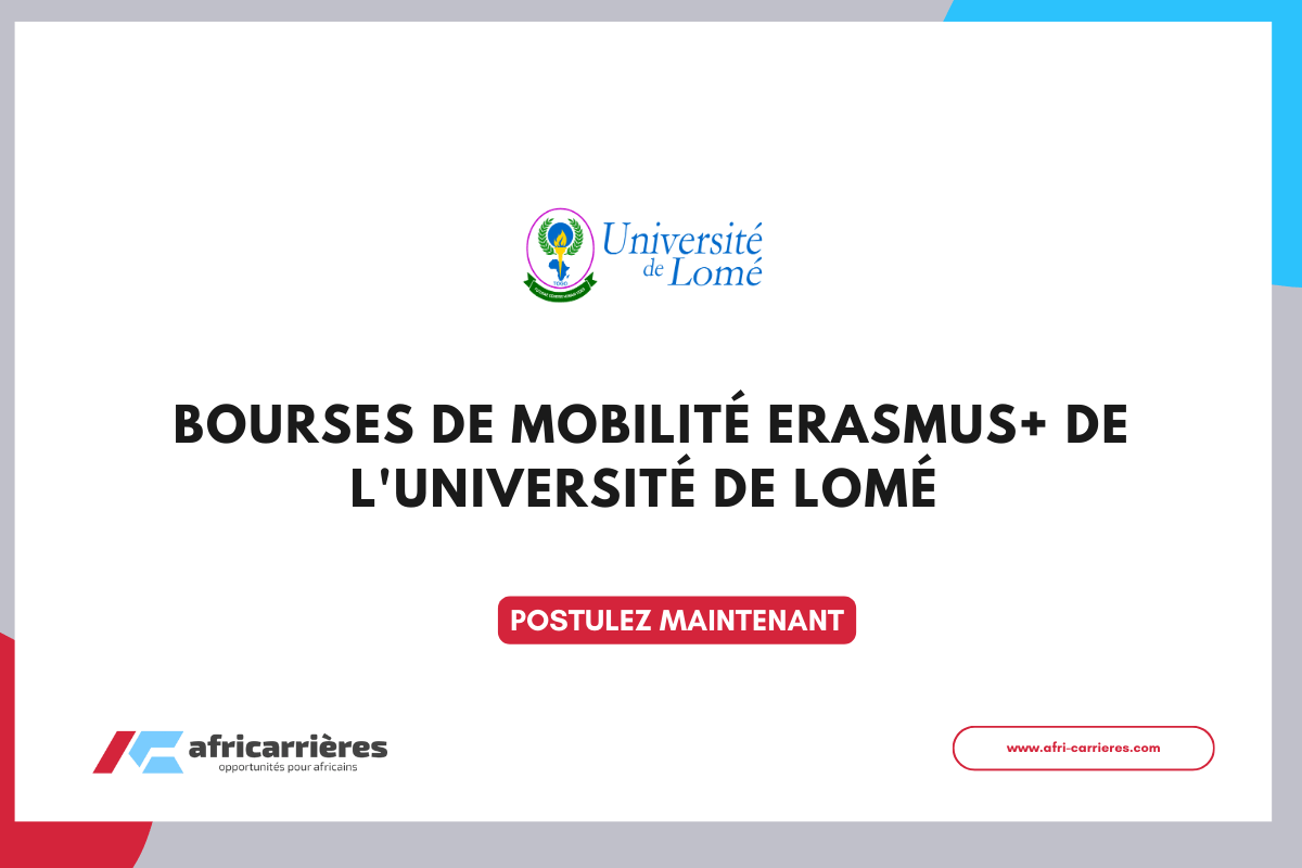 Appel a candidatures des bourses de mobilite Erasmus de lUniversite de Lome