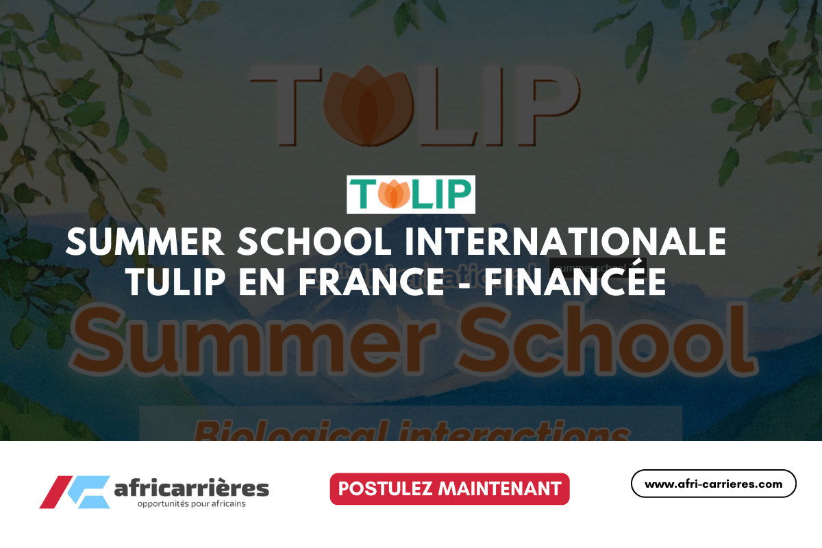 Inscriptions ouvertes TULIP Summer School 2025 en France financee