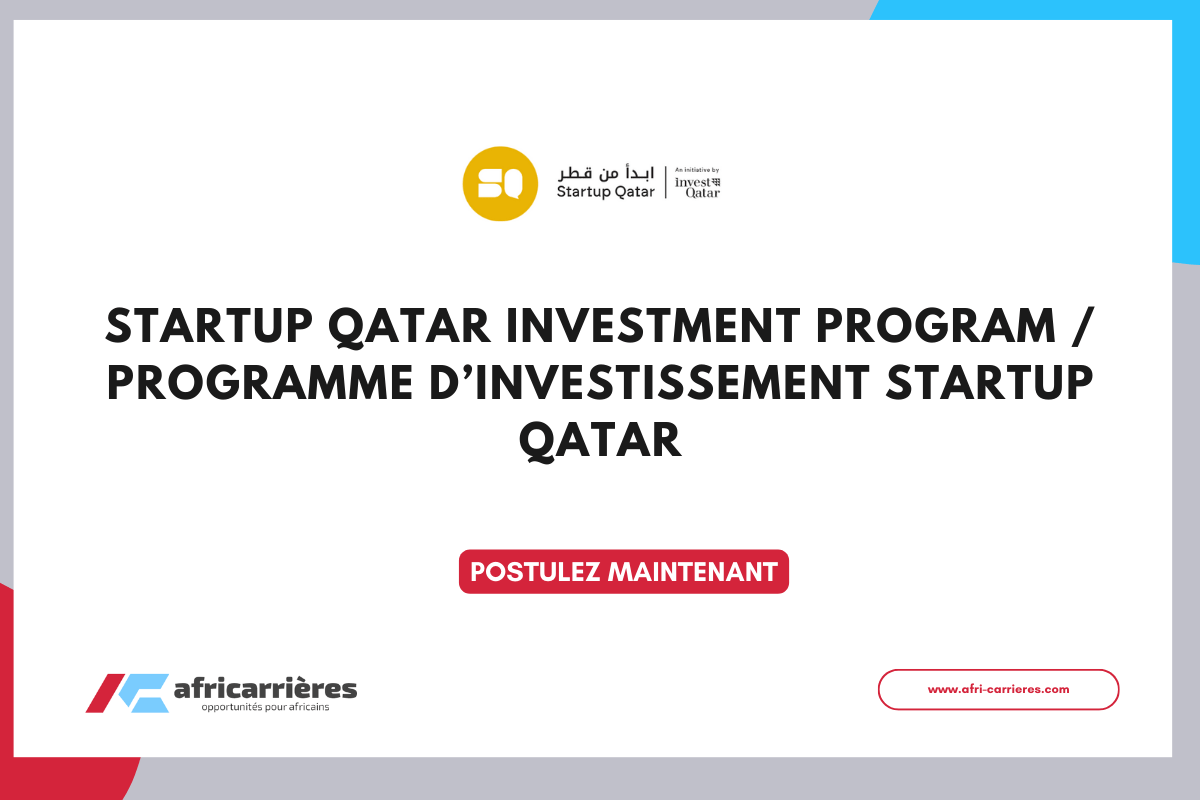 Startup Qatar Investment Program Programme dinvestissement Startup Qatar 2025