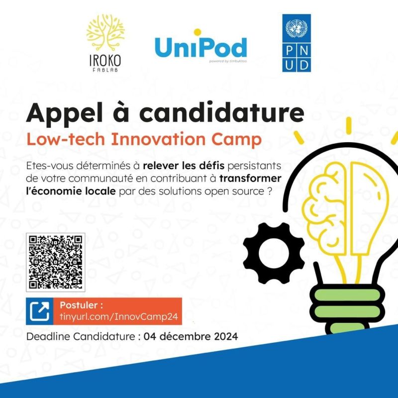 Appel a Candidature Camp dInnovation Low tech 2024