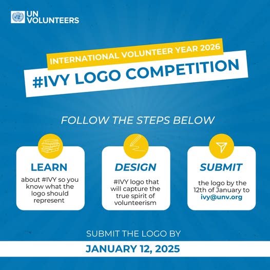 Concours de logo pour lAnnee du volontariat international 2026