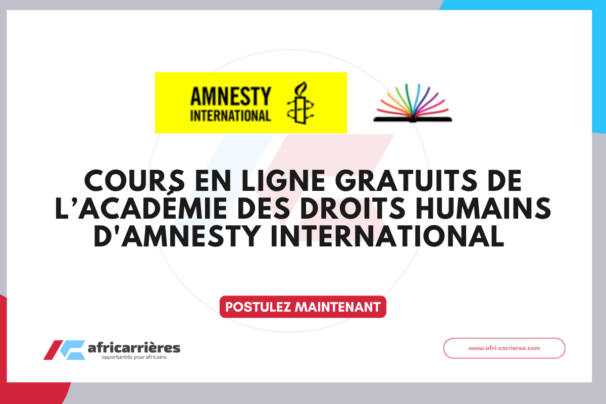 Cours en ligne gratuits de lAcademie des Droits Humains dAmnesty International