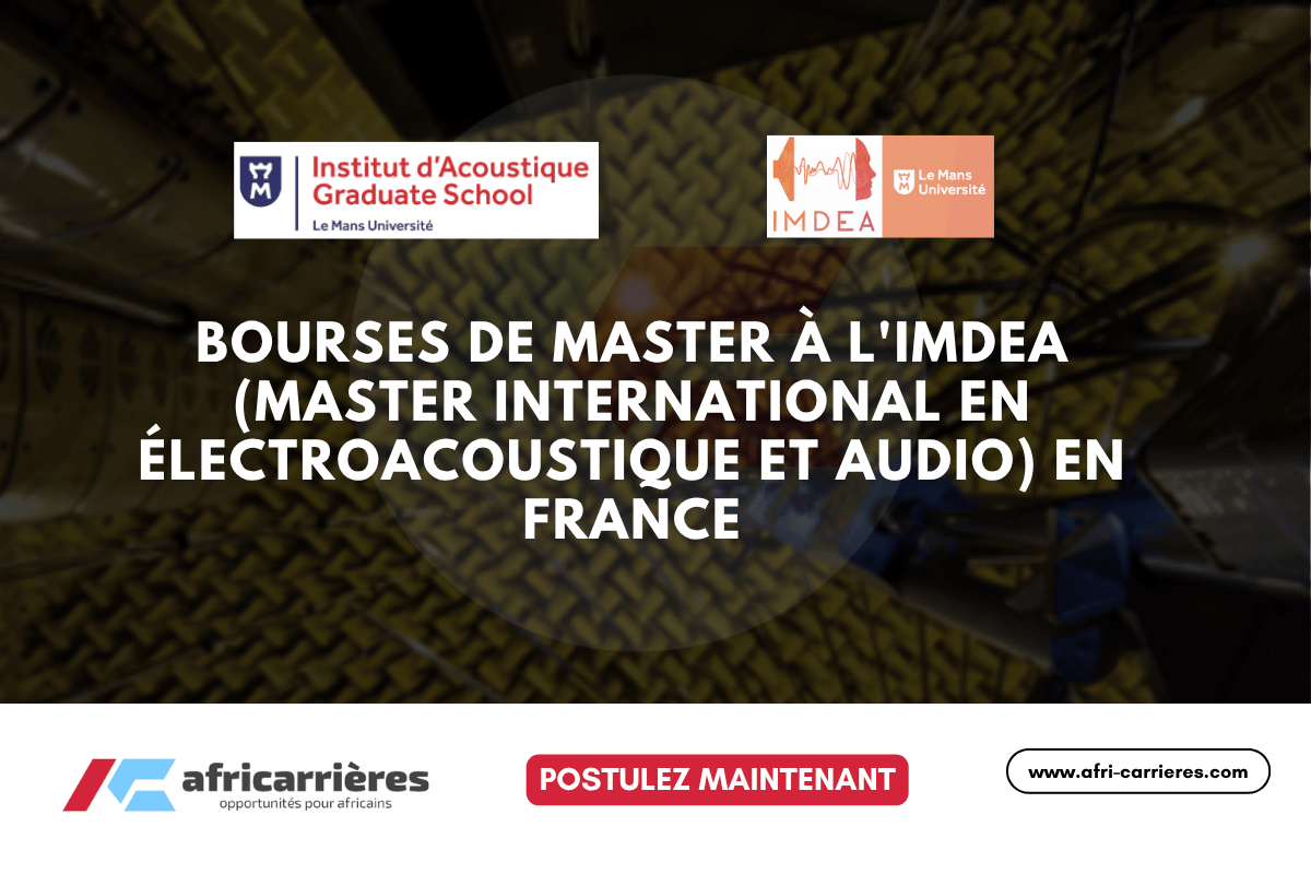 Bourses de master a lIMDEA 2026 Master international en electroacoustique et audio en France