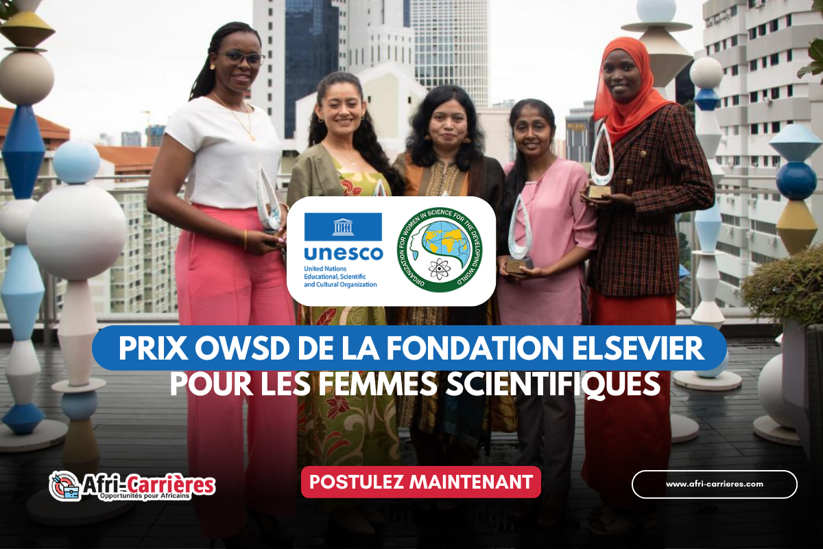 Prix OWSD de la Fondation Elsevier pour les femmes scientifiques