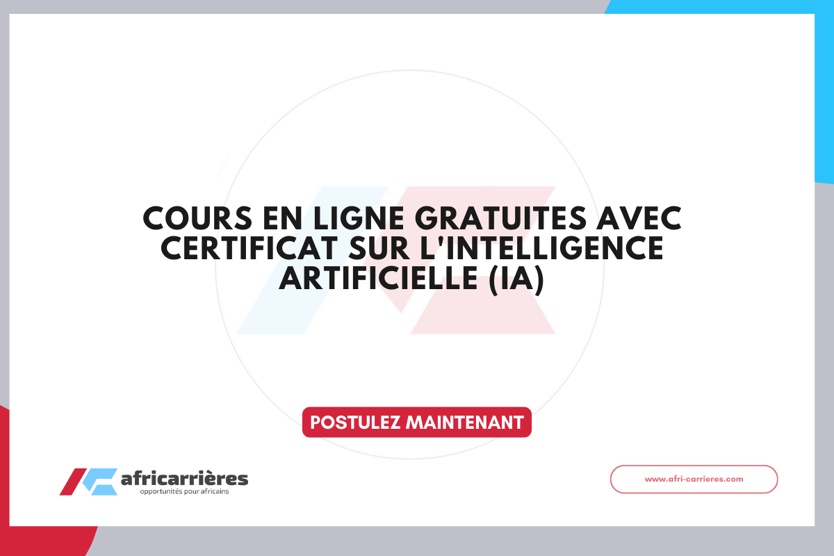 Top 09 Cours en ligne gratuites avec Certificat sur lIntelligence Artificielle IA
