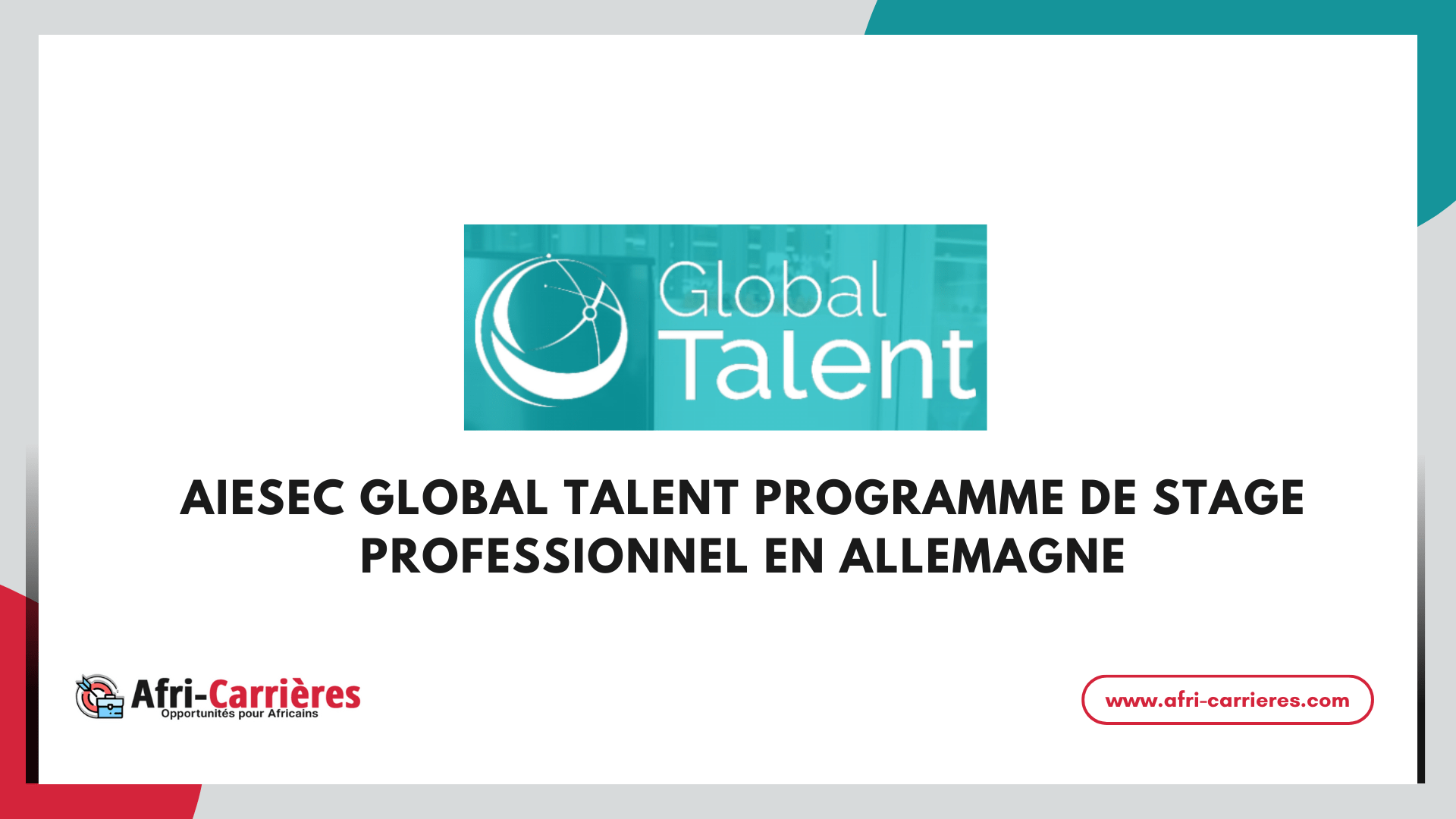 AIESEC Global Talent Programme de Stage professionnel en Allemagne