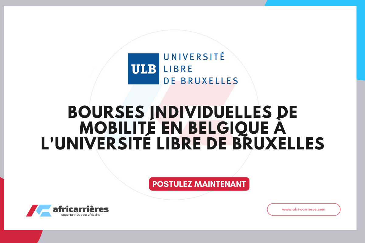 Bourses individuelles de mobilite en Belgique 2026 2027 a lUniversite libre de