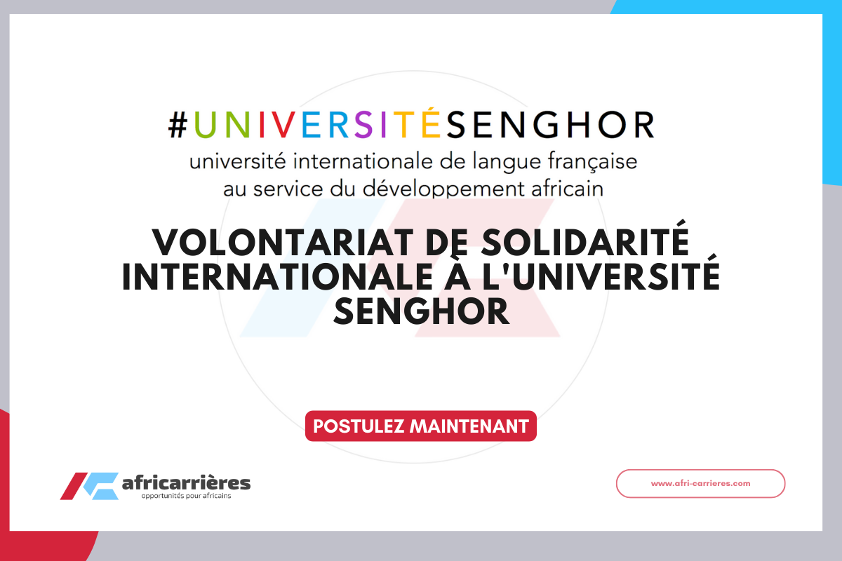 Volontariat de Solidarite Internationale 2026 de lUniversite Senghor