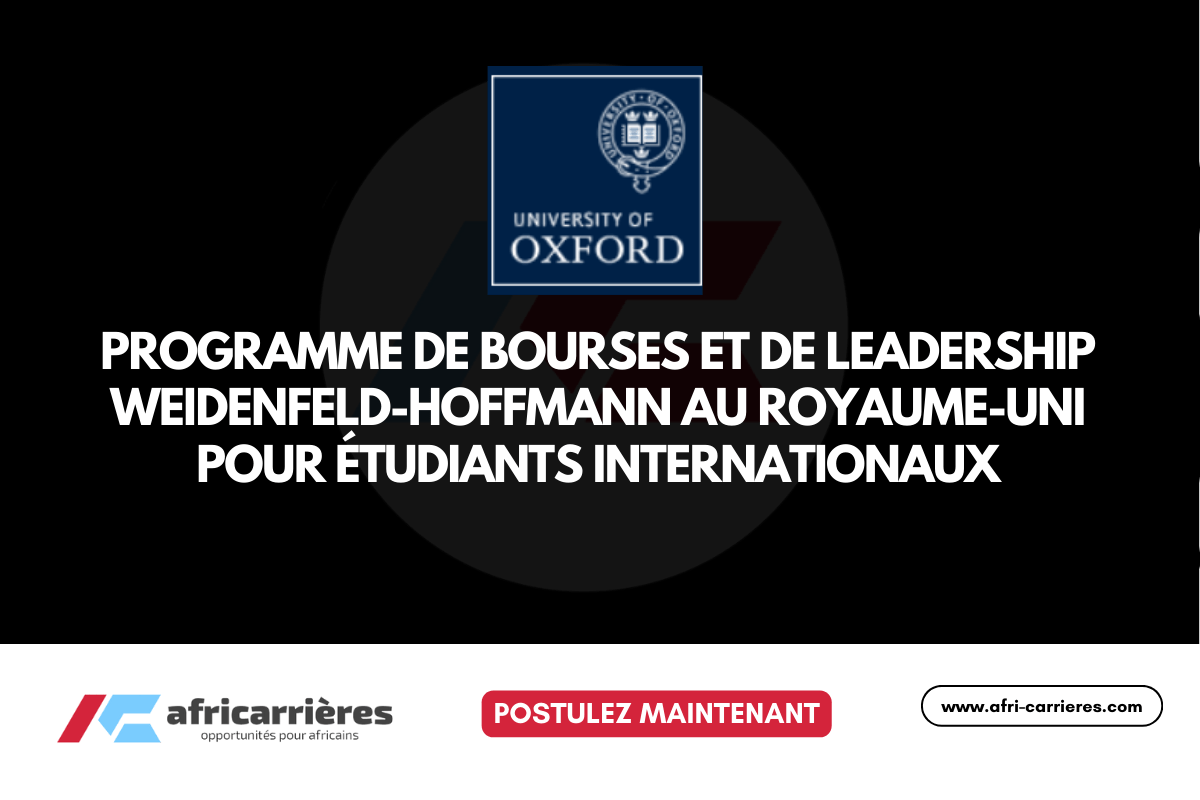 bourses Weidenfeld Hoffmann Trust et du programme de leadership