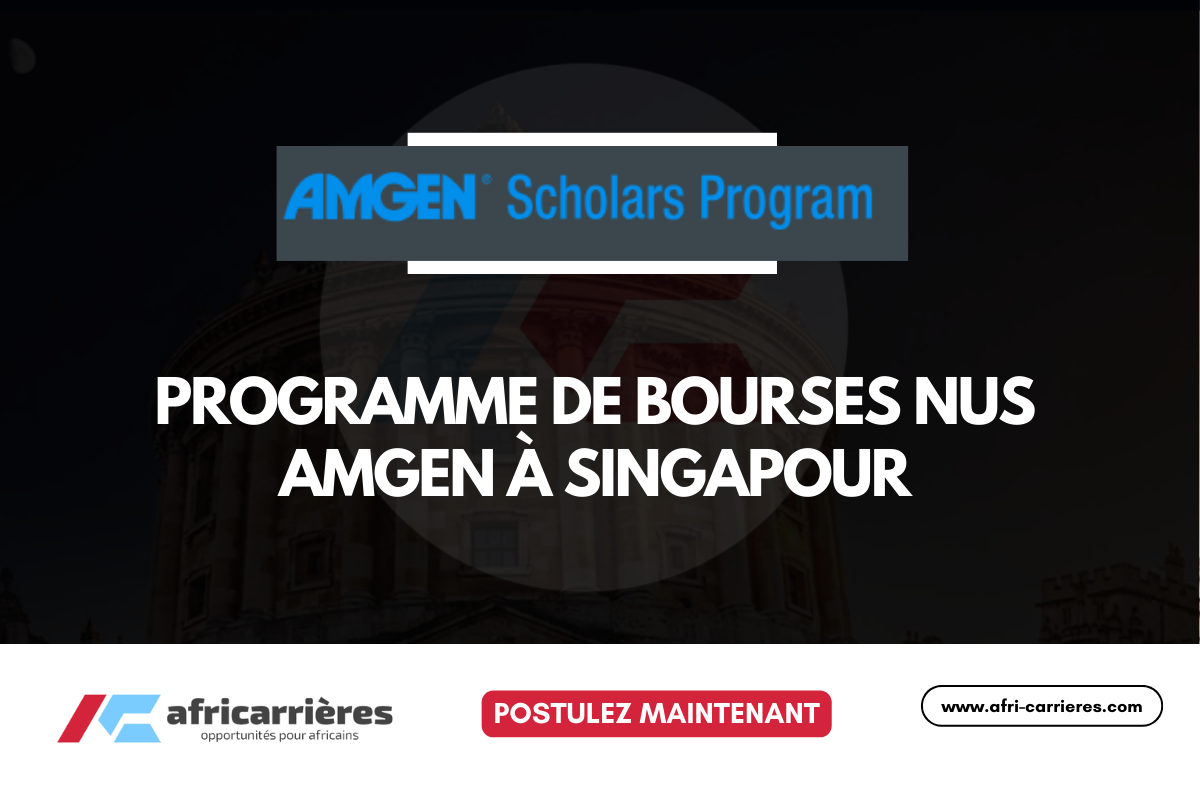 programme NUS Amgen Scholars 2026 a Singapour