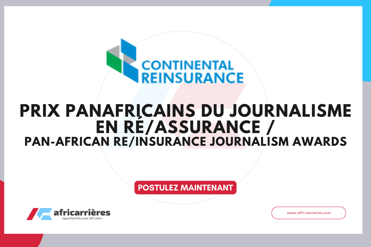 Appel a candidatures Prix panafricains du journalisme en reassurance 2026