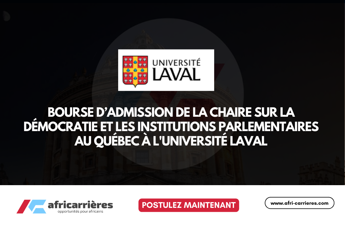 Bourse dadmission de la Chaire sur la democratie et les institutions parlementaires 2026
