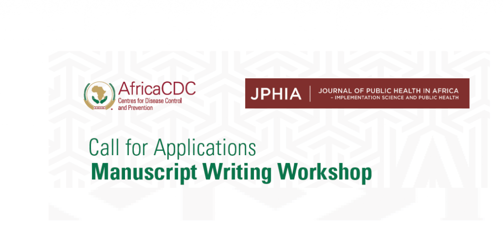 Appel a candidatures Africa CDC pour un Atelier decriture de manuscrits 2024