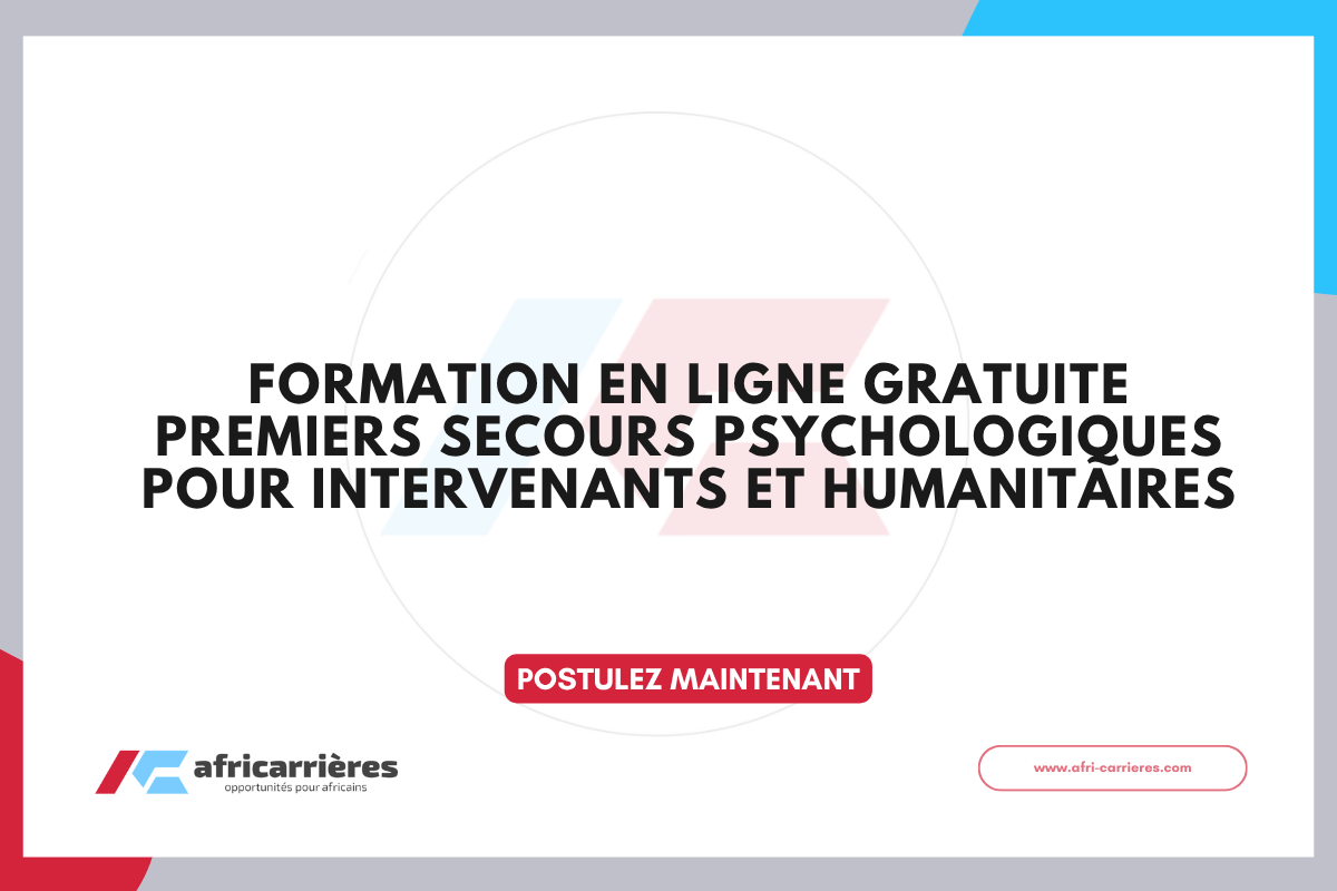 Formation en ligne gratuite Premiers Secours Psychologiques pour intervenants et humanitaires