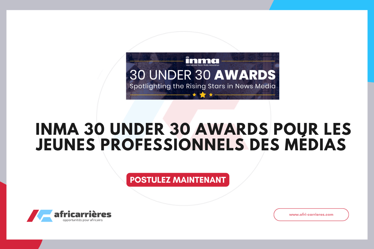 INMA 30 Under 30 Awards pour les jeunes professionnels des medias