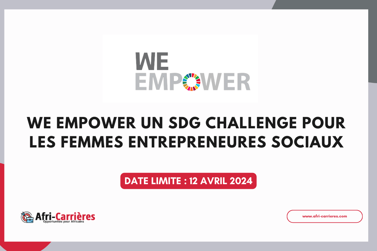 WE Empower UN SDG Challenge pour les femmes entrepreneurs