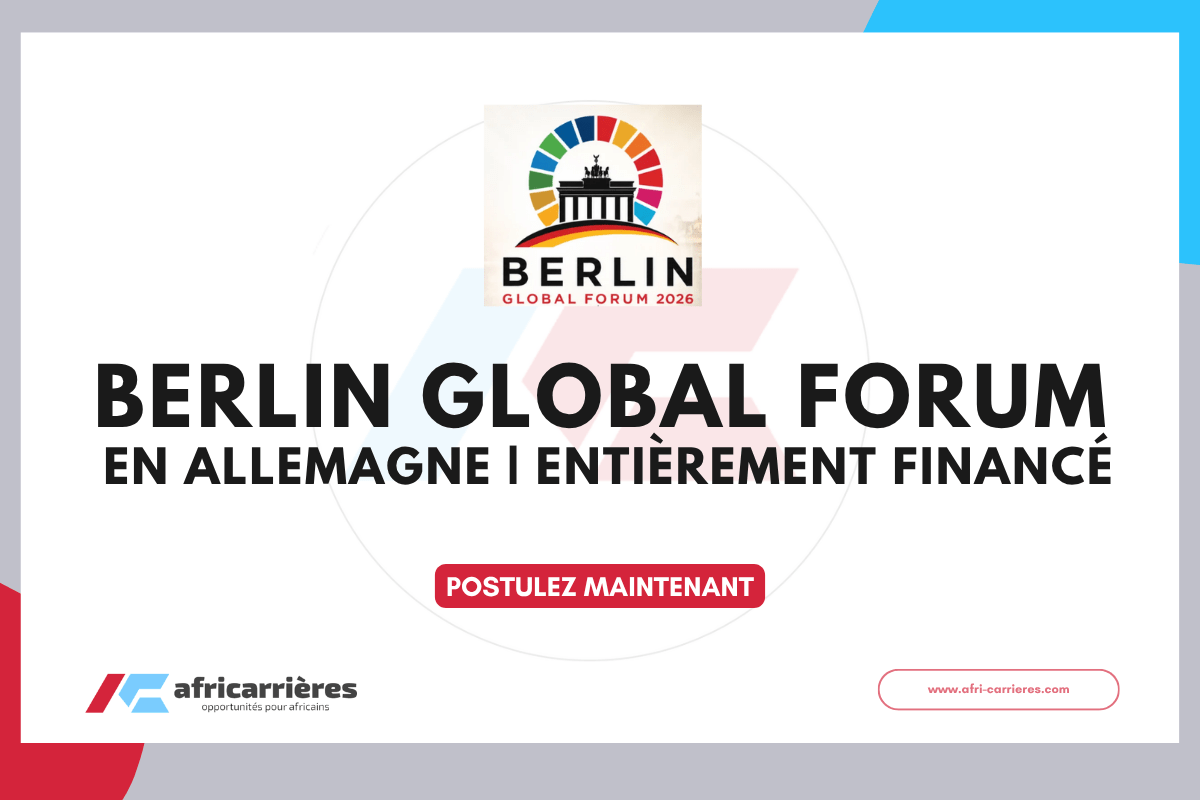 Berlin Global Forum 2026 en Allemagne Entierement finance