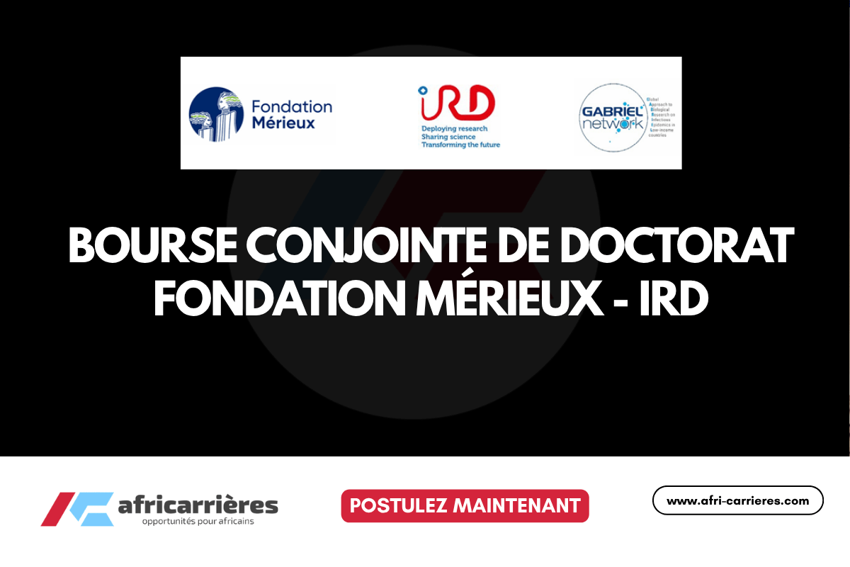 Bourse de doctorat Fondation Merieux en France 2026