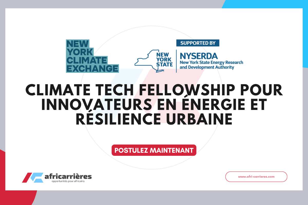 Climate Tech Fellowship pour innovateurs en energie et resilience urbaine 2026