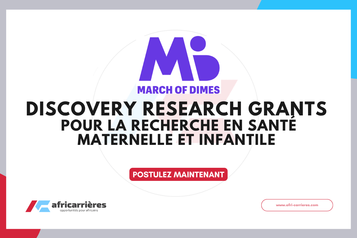 Discovery Research Grants 2026 200 000 pour la recherche en sante maternelle et infantile