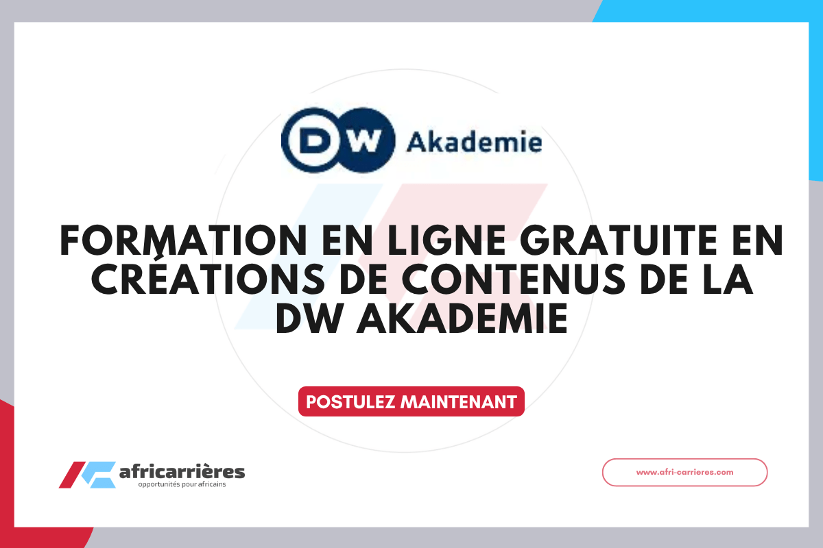 Formation gratuite en production de contenus numeriques – DW Akademie 2026