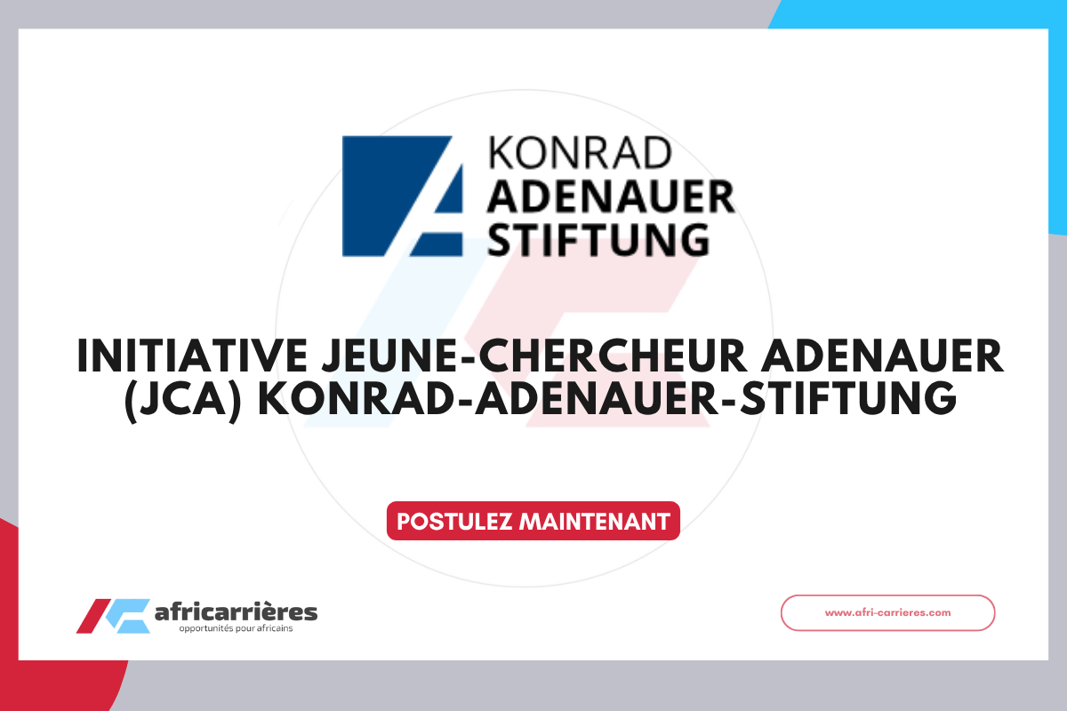 Initiative Jeune Chercheur Adenauer JCA 2026 Konrad Adenauer Stiftung