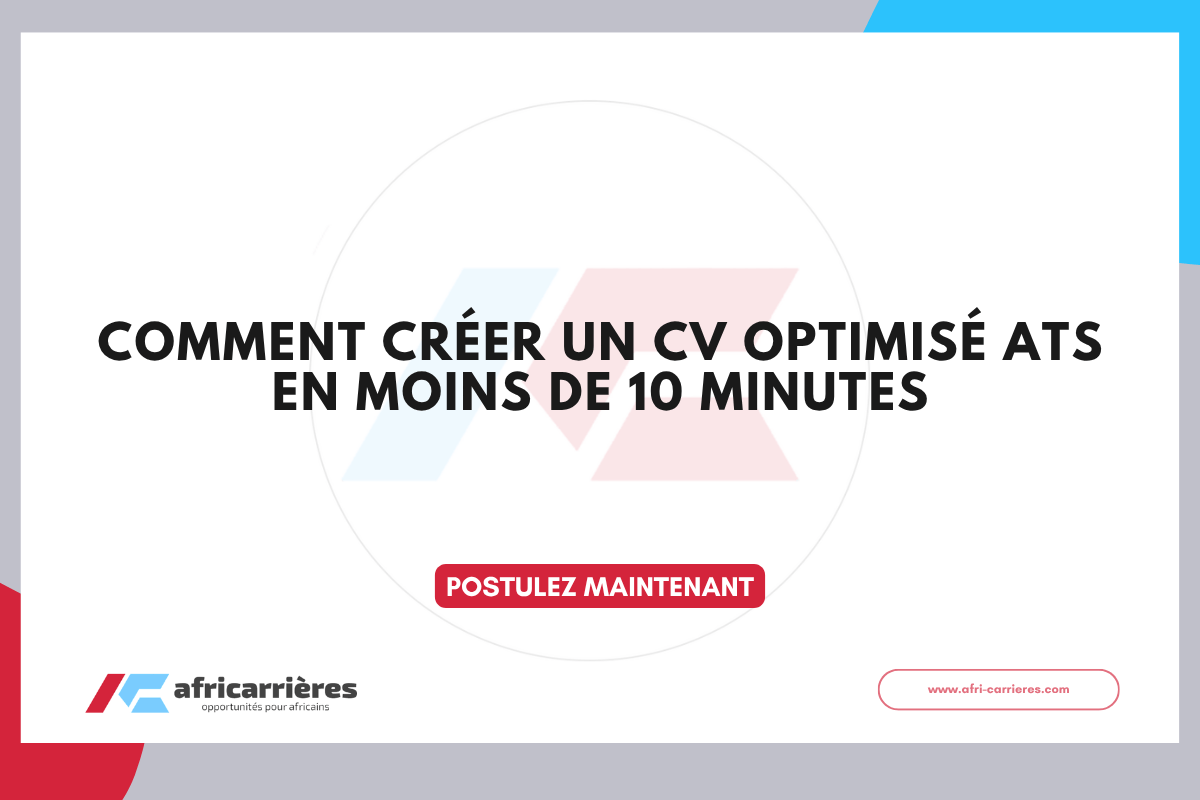 Smart CV AI Creez un CV optimise ATS en moins de 10 minutes