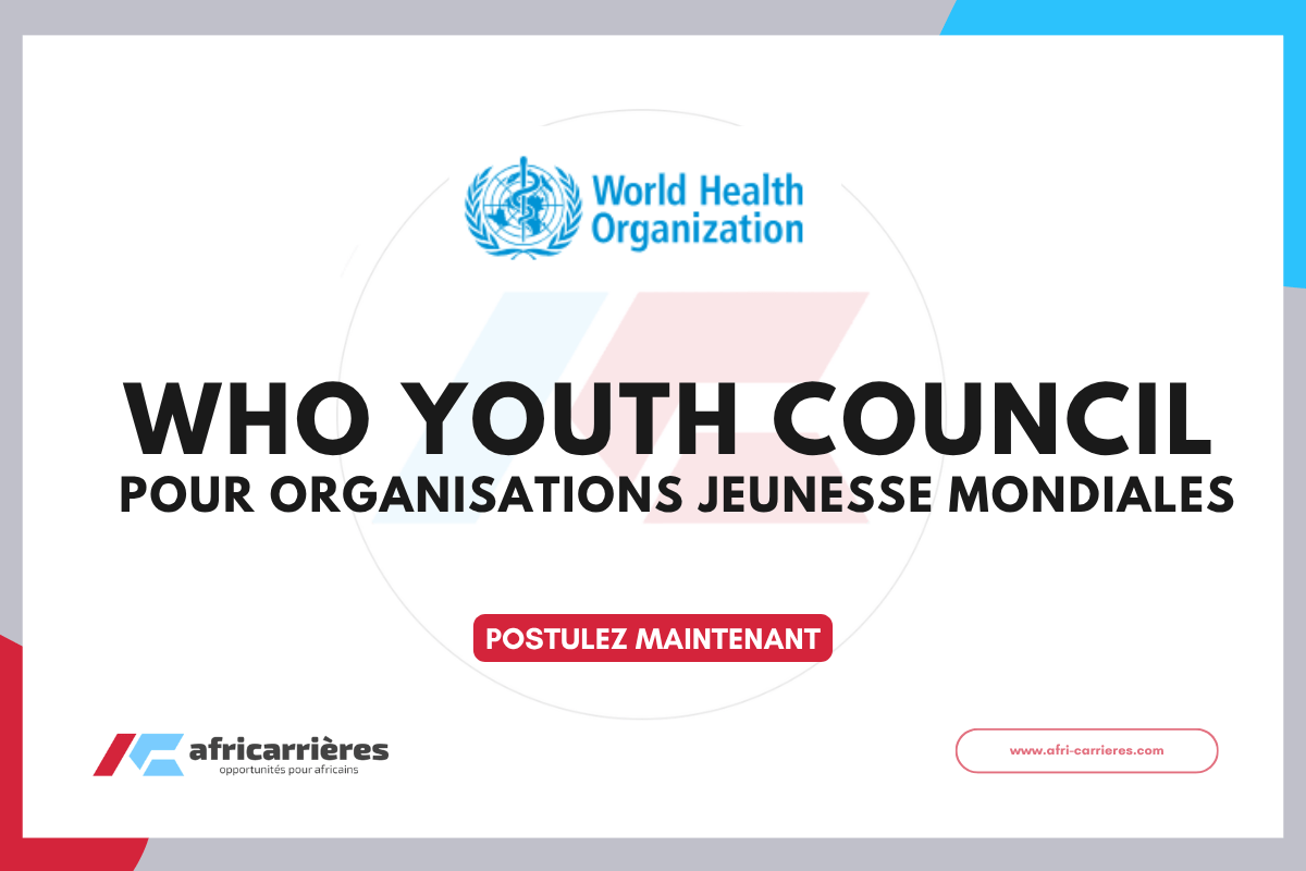 WHO Youth Council 2026–2028 Appel a candidatures pour organisations jeunesse mondiales