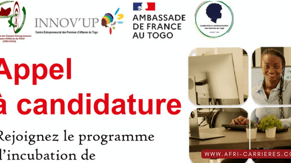 Appel a candidature Incubateur INNOVUP pour 50 femmes entrepreneures 1