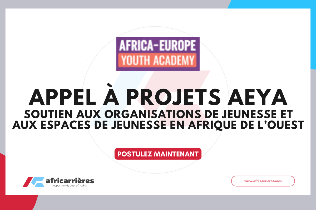 Appel a projets AEYA 2026 – Espaces de Jeunesse en Afrique de lOuest