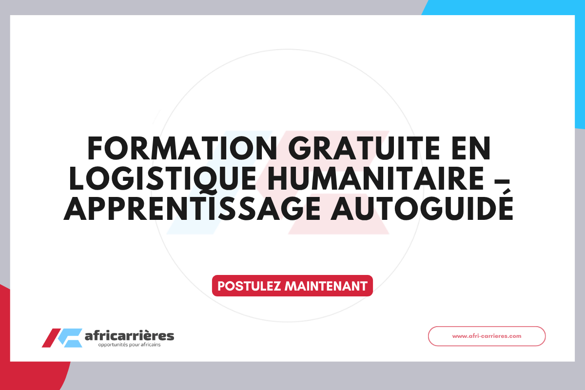 Formation en Logistique Humanitaire – Apprentissage Autoguide