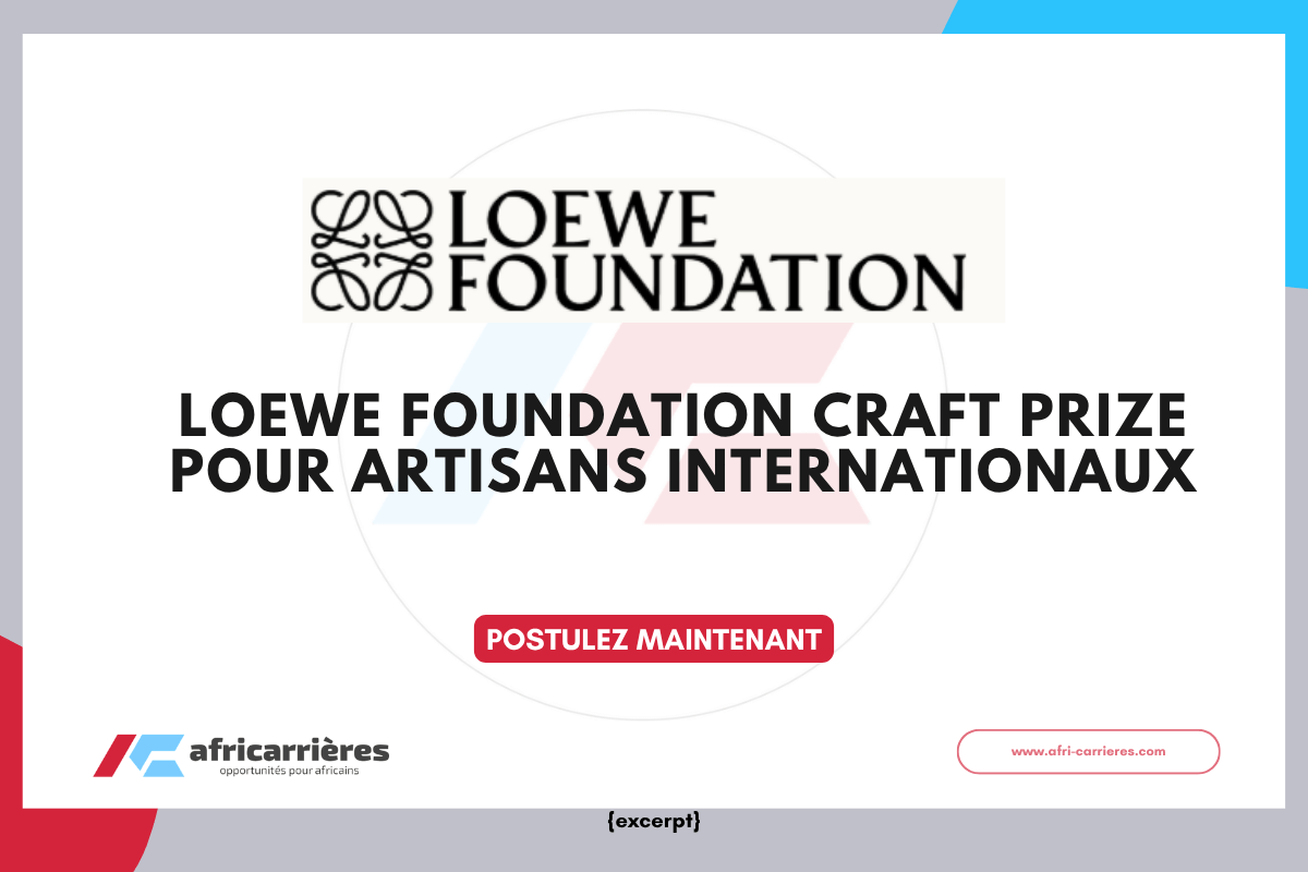 LOEWE FOUNDATION Craft Prize 2027 pour artisans