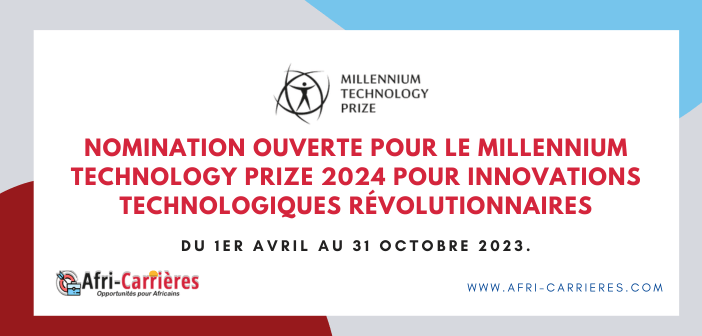 Nomination ouverte pour le Millennium Technology Prize 2024 pour innovations technologiques revolutionnaires