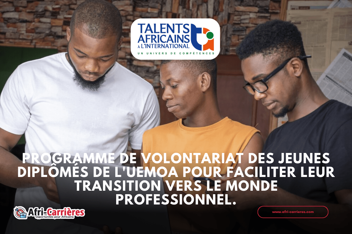 Programme de volontariat des jeunes diplomes de lUEMOA