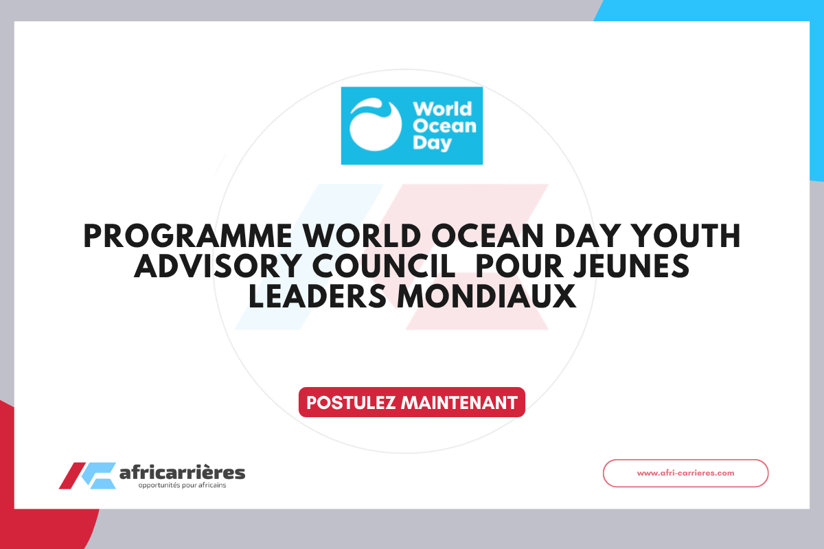 World Ocean Day Youth Advisory Council pour jeunes leaders mondiaux 2026